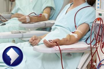 dialysis clinic with Washington, DC icon