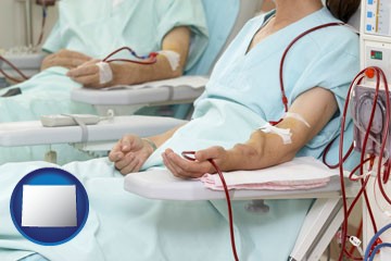 dialysis clinic with Wyoming icon